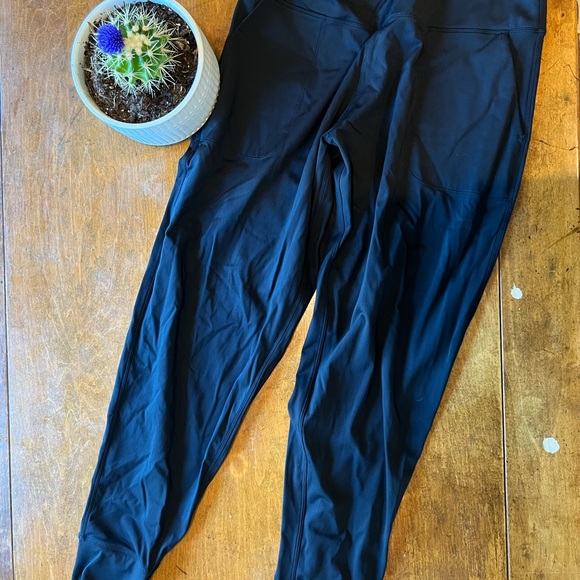 Pants - Women’s Black Athletic Jogger Pants Size L – Lightweight Workout Activewear